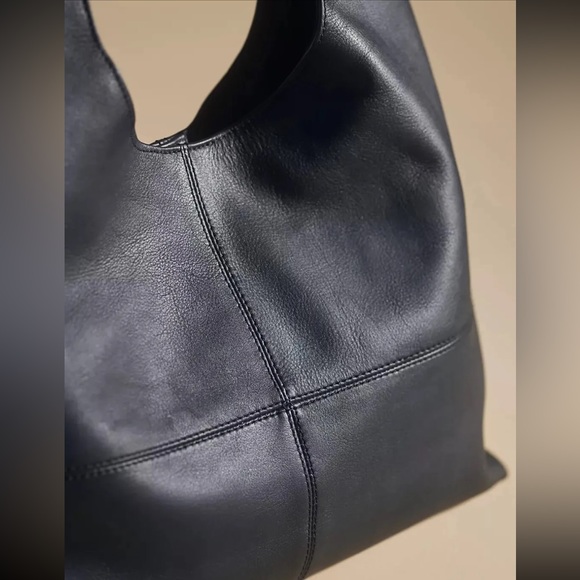 NWOT Anthropologie leather knotted shoulder bag - Picture 3 of 9